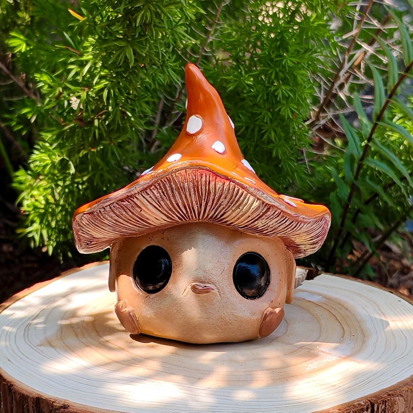 Estatua de hongos jardín decoración al aire libre