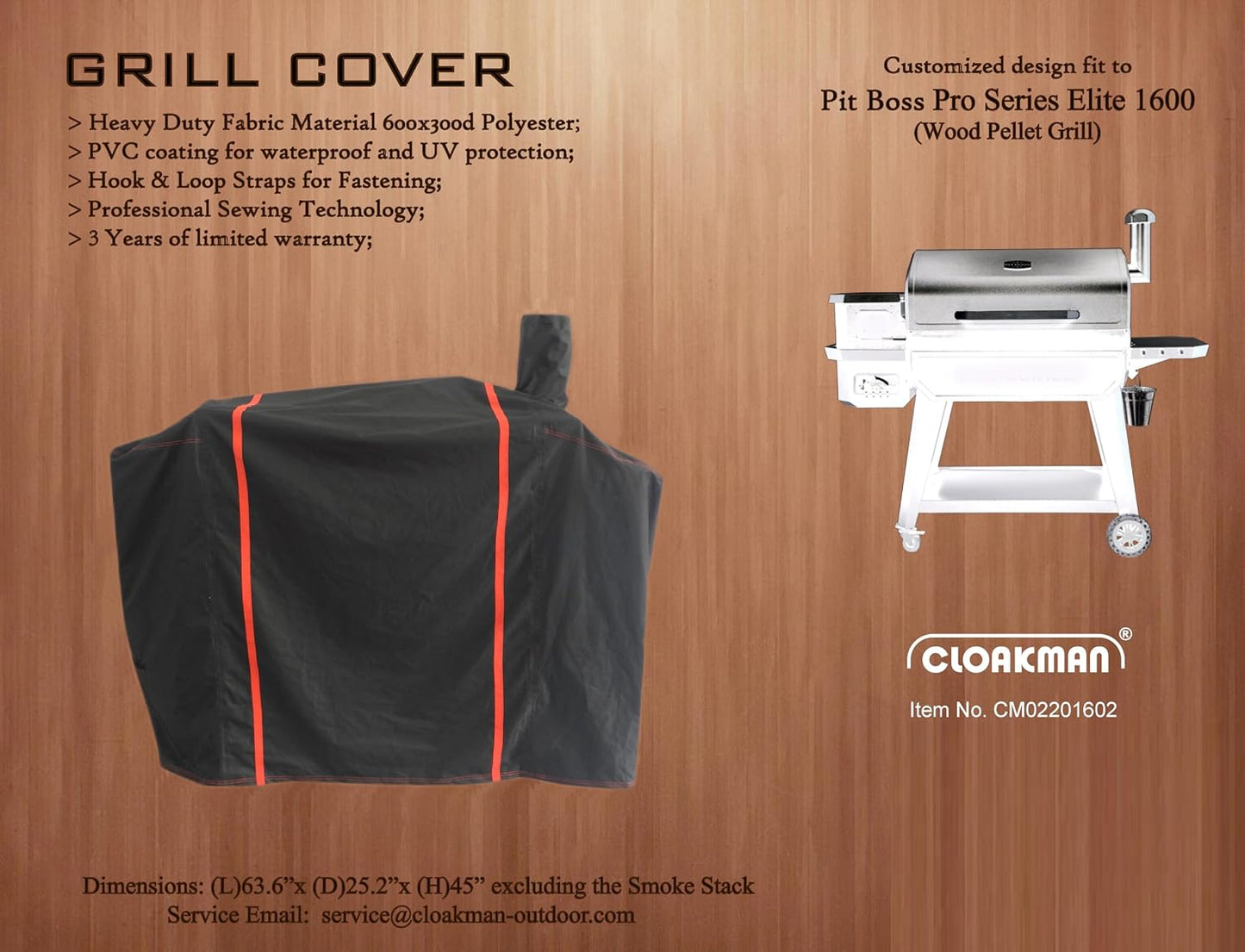 Cubierta impermeable Pit Boss Pro Series 1600 y Sportsman 1100