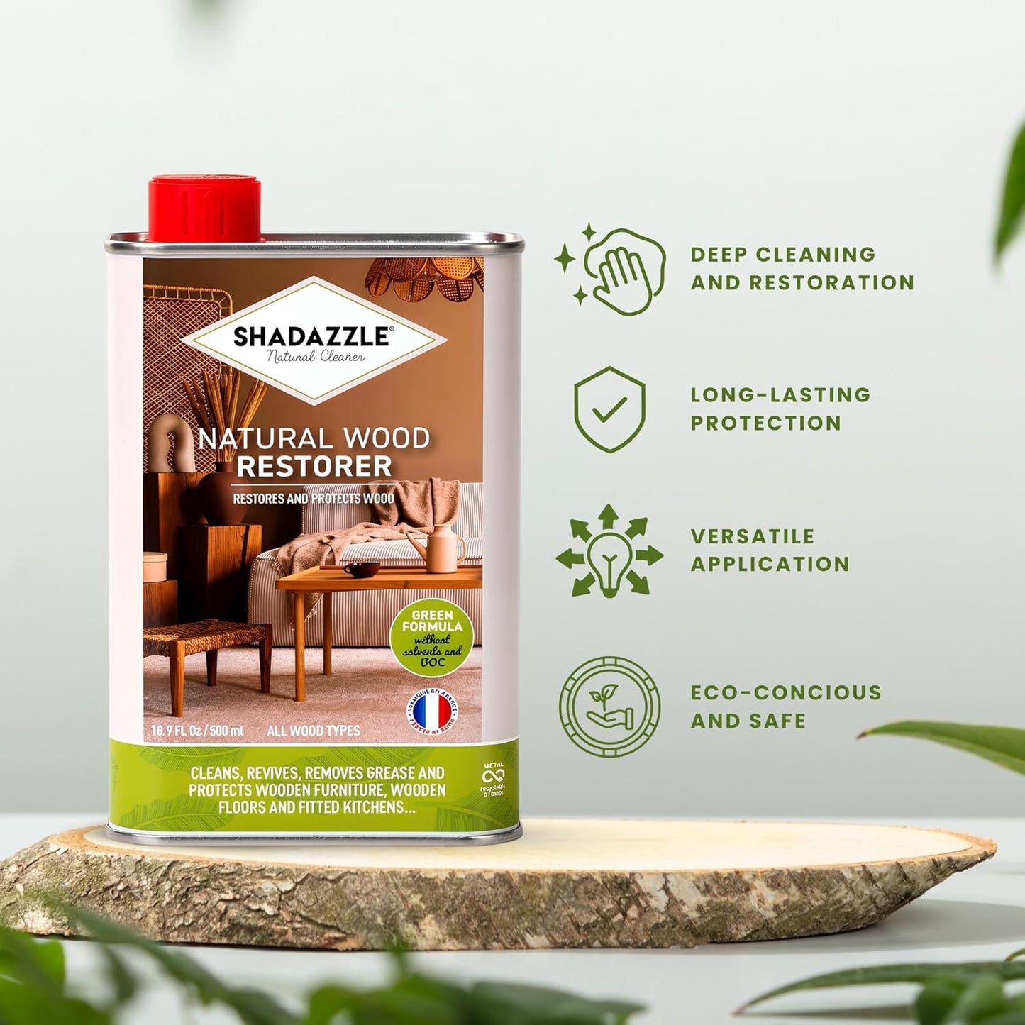 Restaurador madera ecológico para muebles y suelos 16.9oz