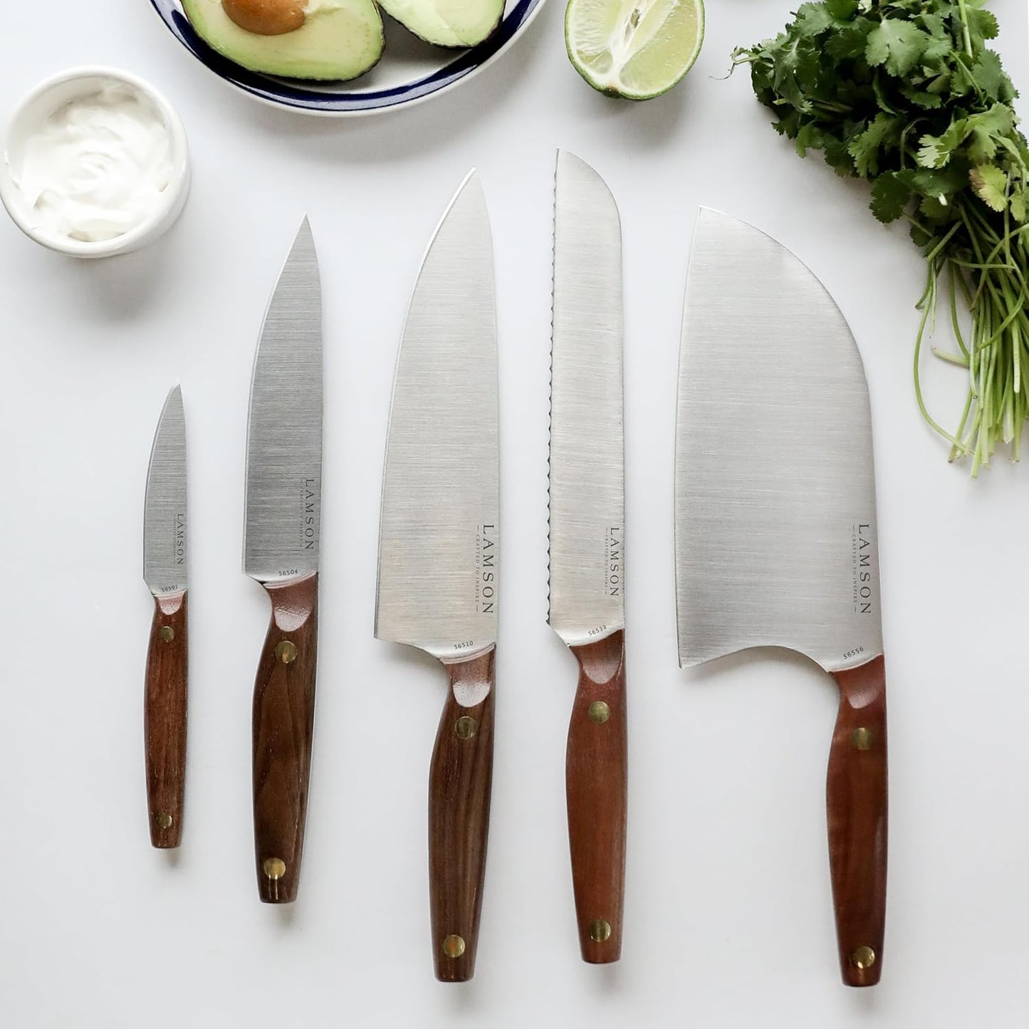 Set 5 Pzas Chef Vintage Lamson Mango Medianoche