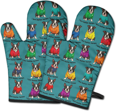 Guantes de horno resistentes al calor para cocinar y asar