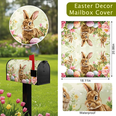 Fundas magnéticas para buzón Pascua 18x21pulg huevos coloridos