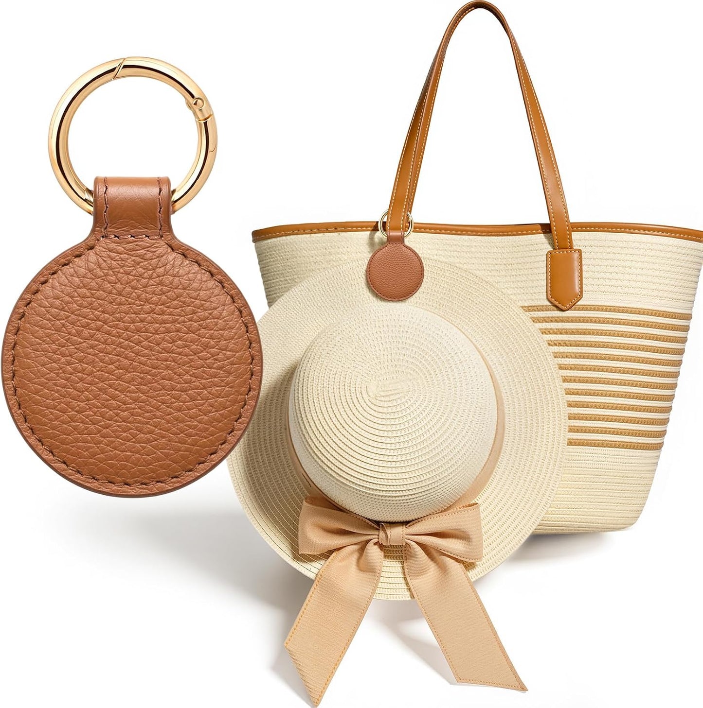 Clip magnético para sombrero viaje bolsa marrón