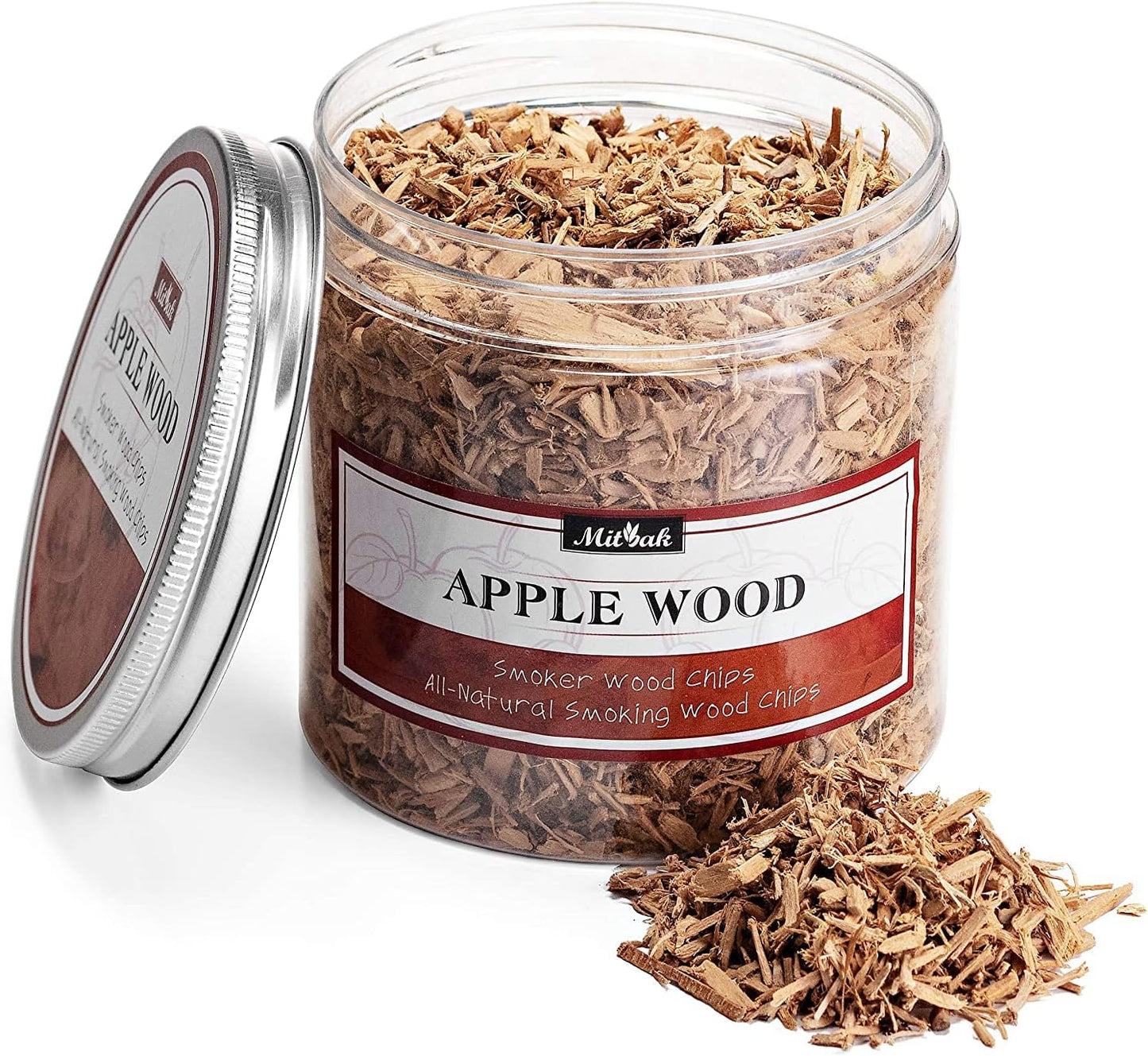 Astillas madera ahumar set 4 manzana cereza nuez pera 4oz