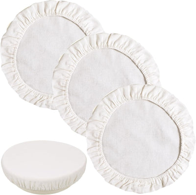 3 fundas tela reutilizables para tarros masa madre 9.05-9.84pulg blanco