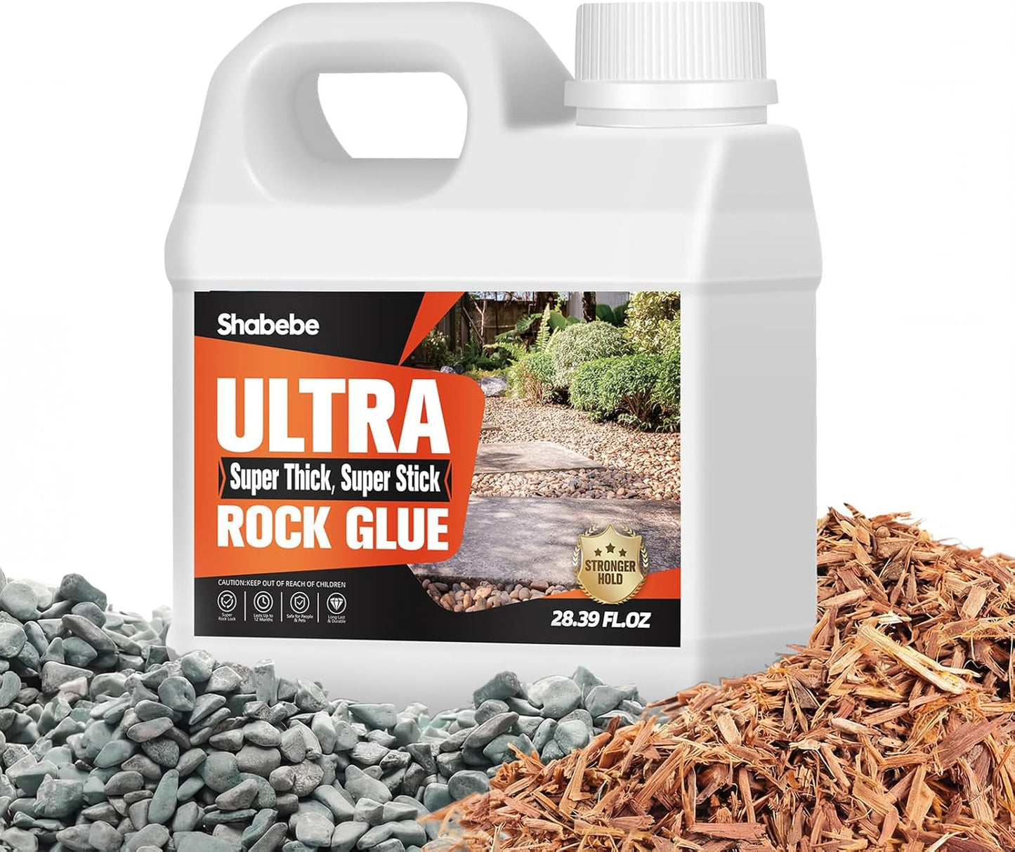 Adhesivo para rocas jardinería resistente al clima 28.39oz