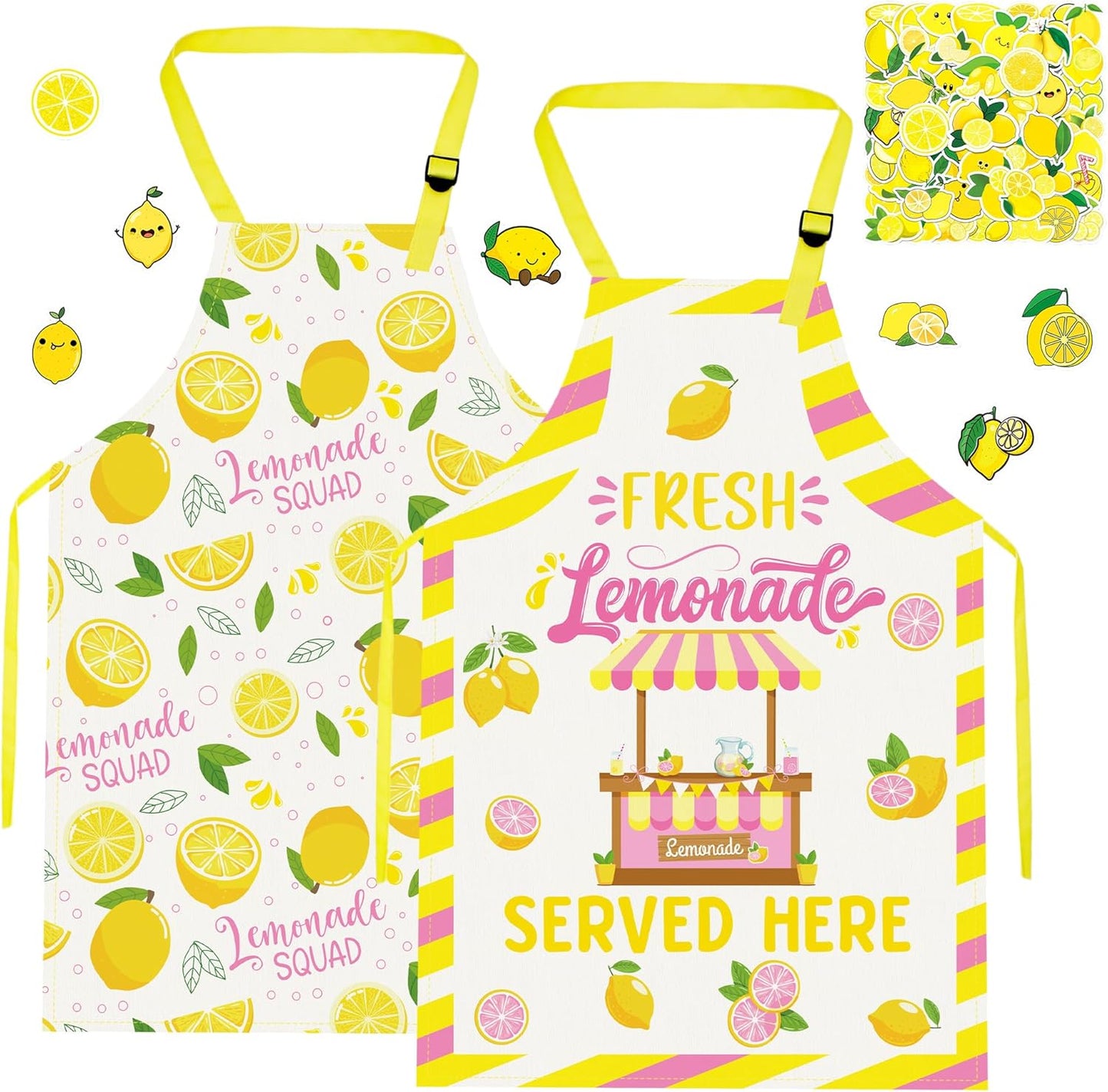 Delantal de cocina para niños con soporte de limonada