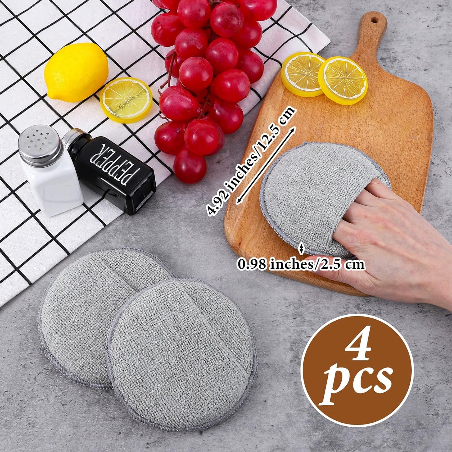 Set 16 aplicadores aceite tabla cortar almohadillas reutilizables
