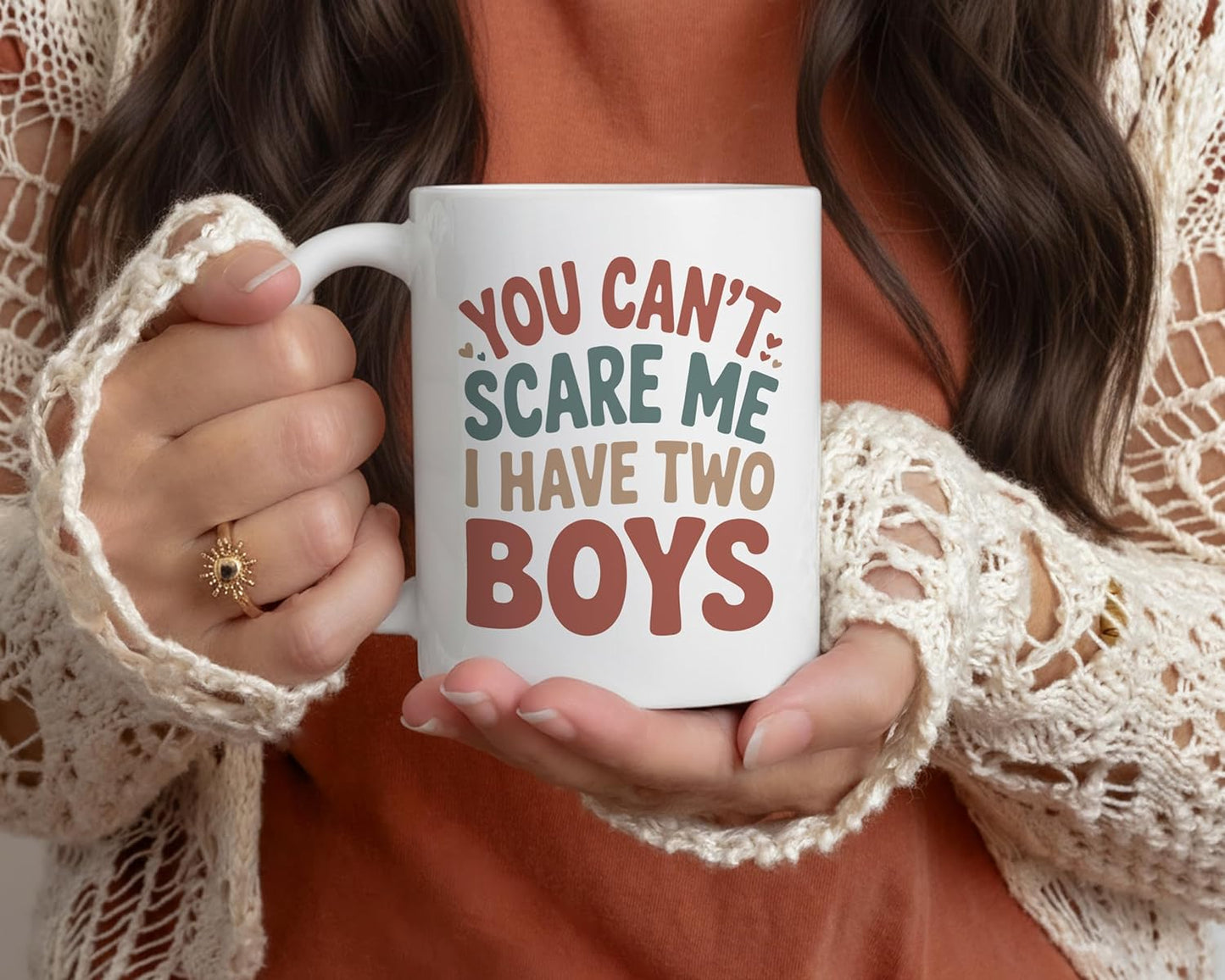 Taza divertida para mamá de 2 niños Casitika 11 oz