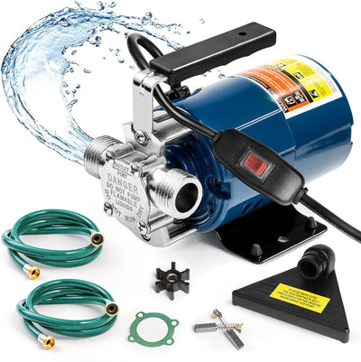 Bomba electrica agua 115V 330GPH jardín con manguera succión