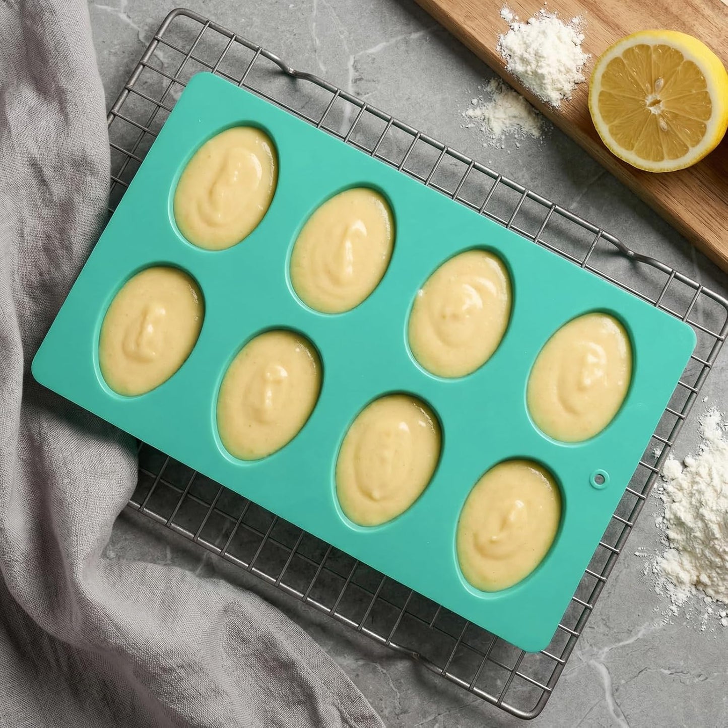 3 Moldes Silicona Huevos Pascua 8 Cavidades para Hornear