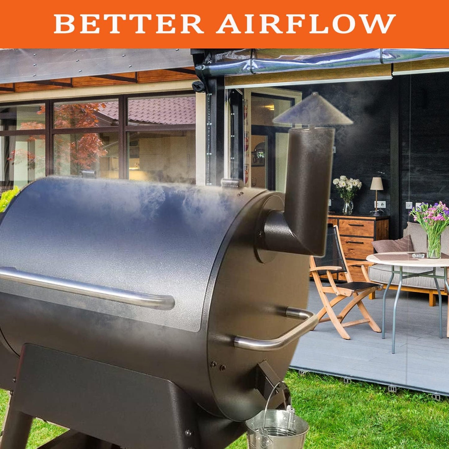 Chimenea humo reemplazo Pit Boss Traeger Camp Chef