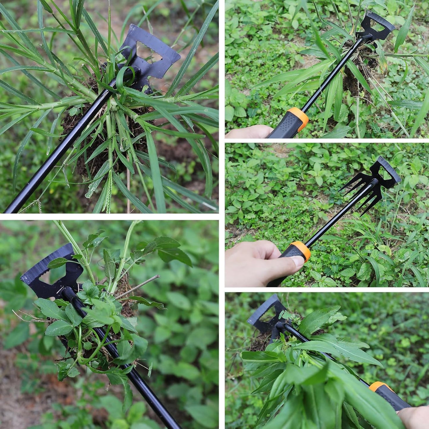 Herramienta deshierbe portátil acero manganeso jardinería