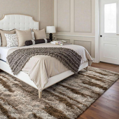 Alfombra dormitorio sala 5x7ft pelo suave antideslizante