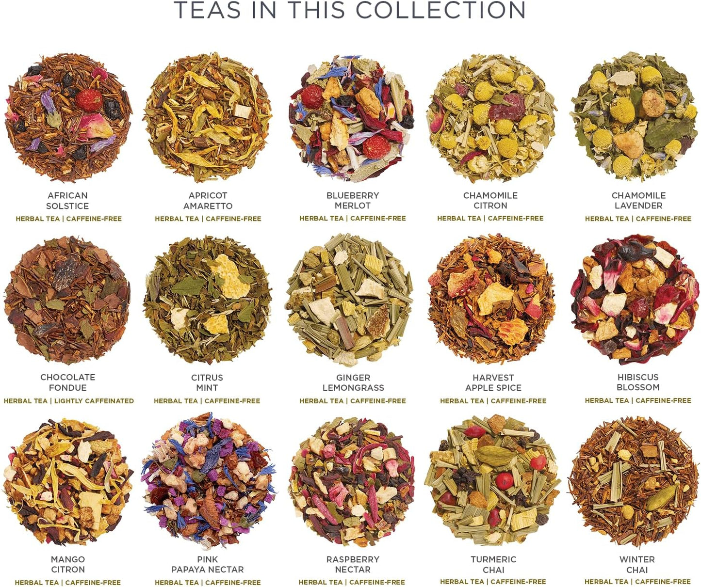 Muestra de té de hojas sueltas Tea Forte variedad 15 bolsas