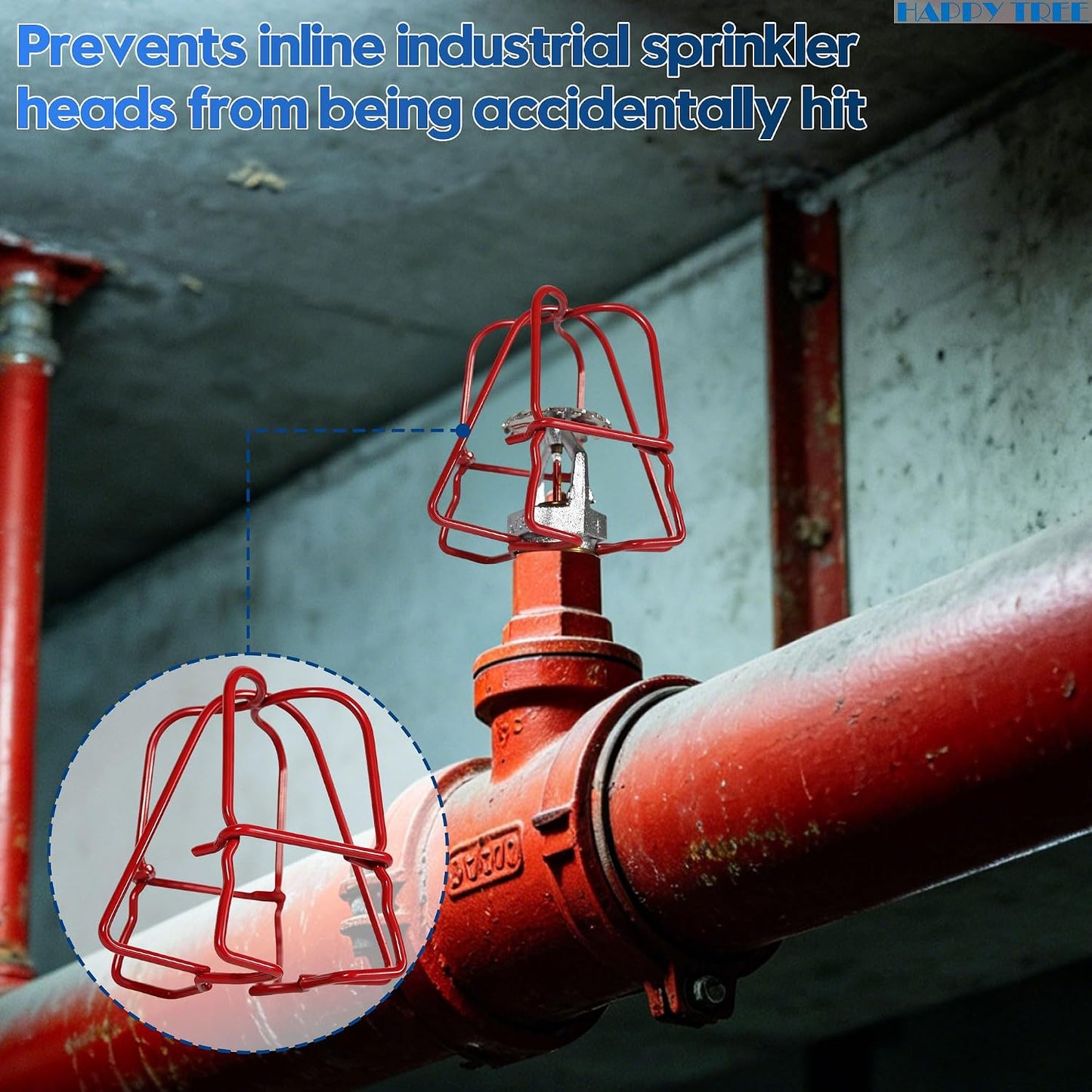2 Protectores cabeza rociador 3/4pulg IPS pared