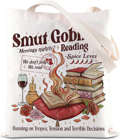 Bolso tote para lectura dark romance Smut Goblin Reading Club