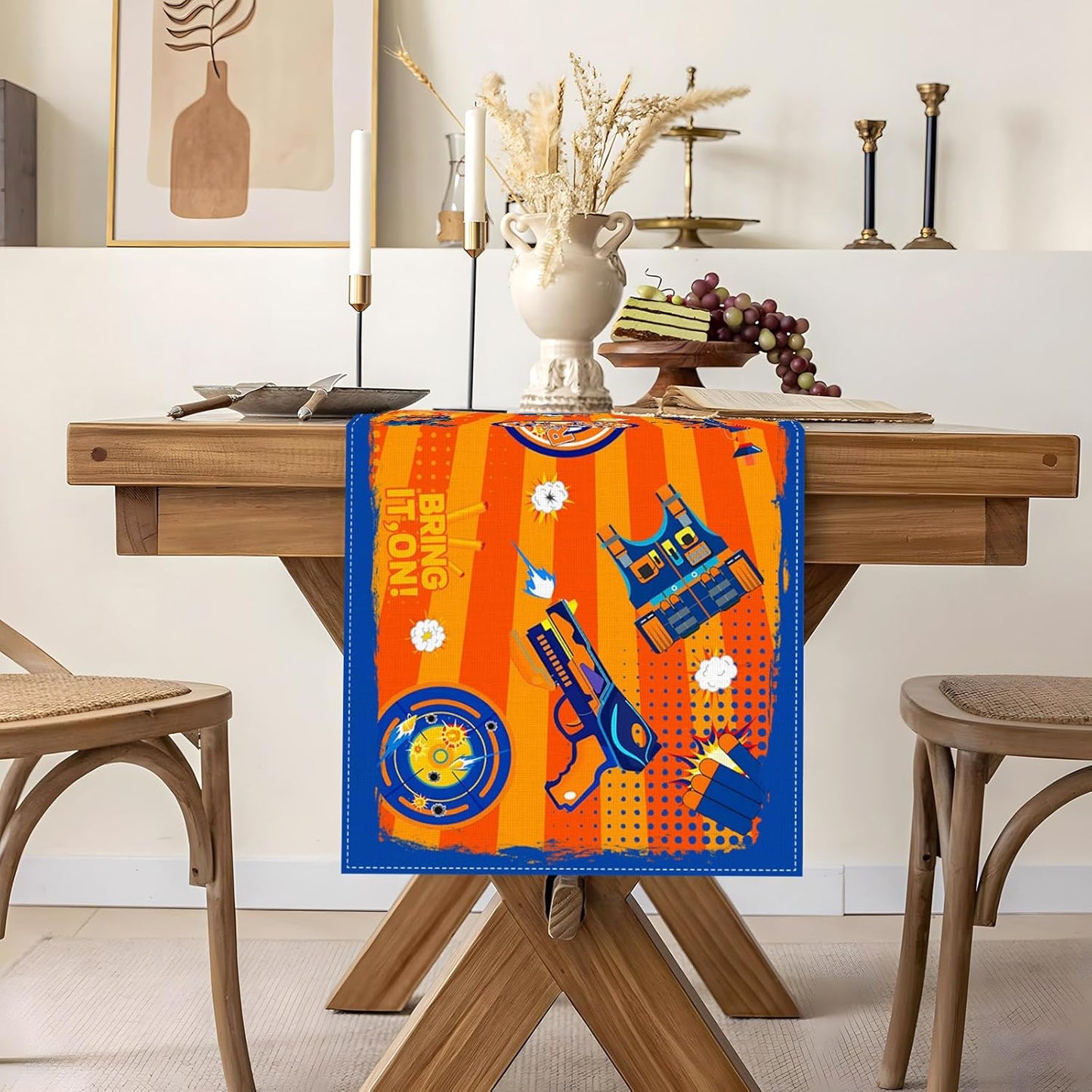 Decoración cumpleaños Dart War Nerf para niños mesa fiesta