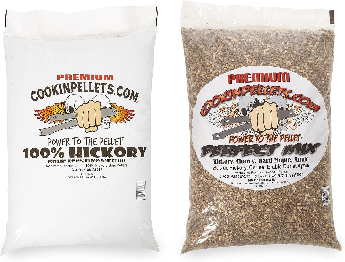 Gránulos madera ahumar parrilla nogal cereza arce manzana 40lb