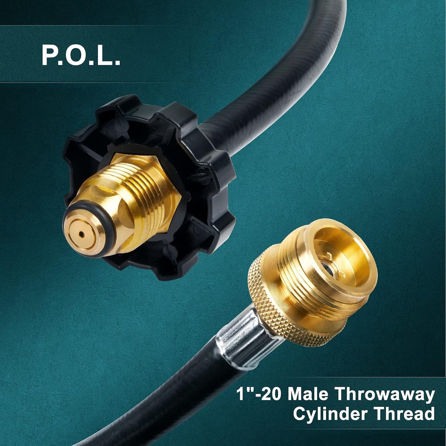 Adaptador manguera propano 18ft comp Mr Heater Buddy tanque 5-100lb