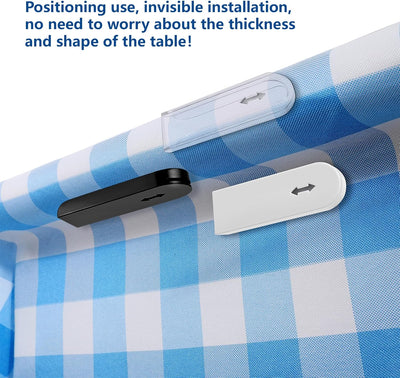 Clips transparentes para mantel autoadhesivos resistentes al viento