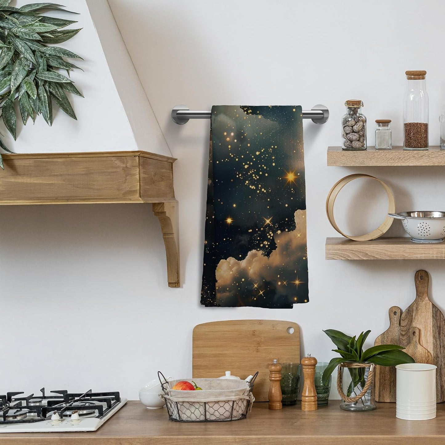 Toallas de cocina mágicas celestial para baño y cocina 16x24 pulgadas