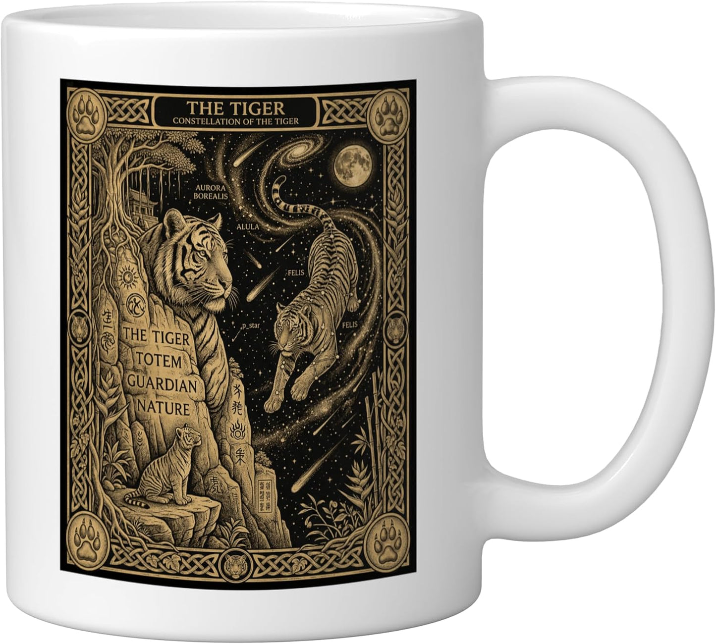 Taza Cerámica Constelación Luna Selva Tiger