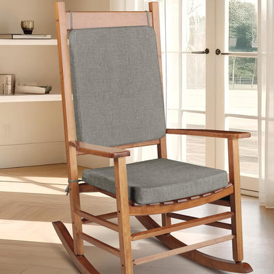 Set cojines silla comedor y silla balancín color gris claro