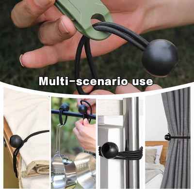 Cuerda elástica con 20 tensores impermeables 6pulg