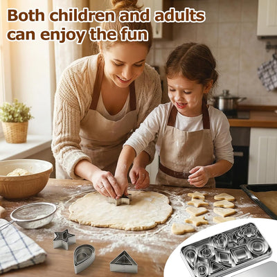 Set 30 cortadores geométricos acero inox para galletas