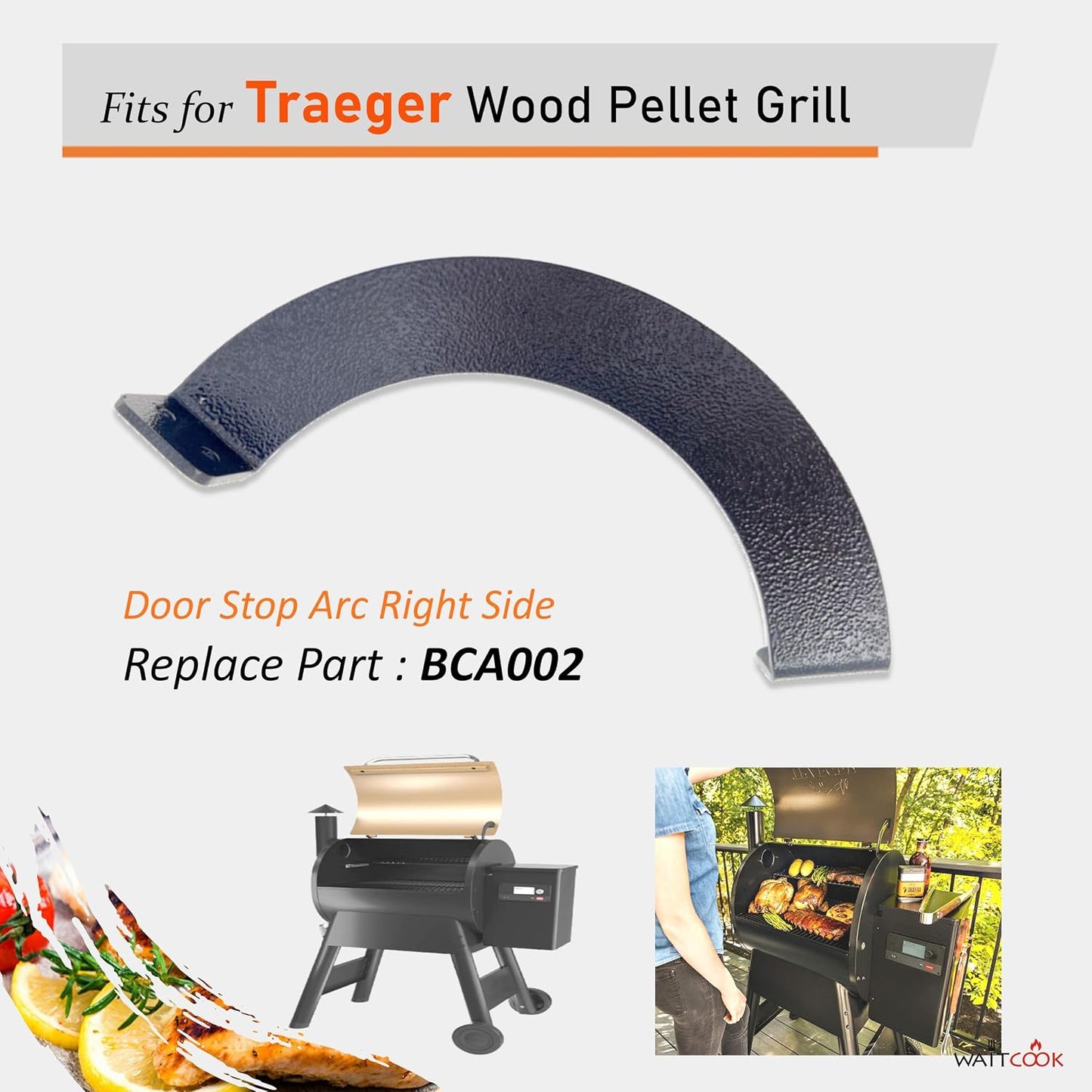 Arco tope puerta derecha Traeger BCA002 Pro 20 22 34 Texas Elite