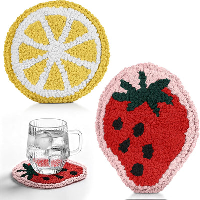 2 Pzas Posavasos Frutas Absorbentes para Bebidas