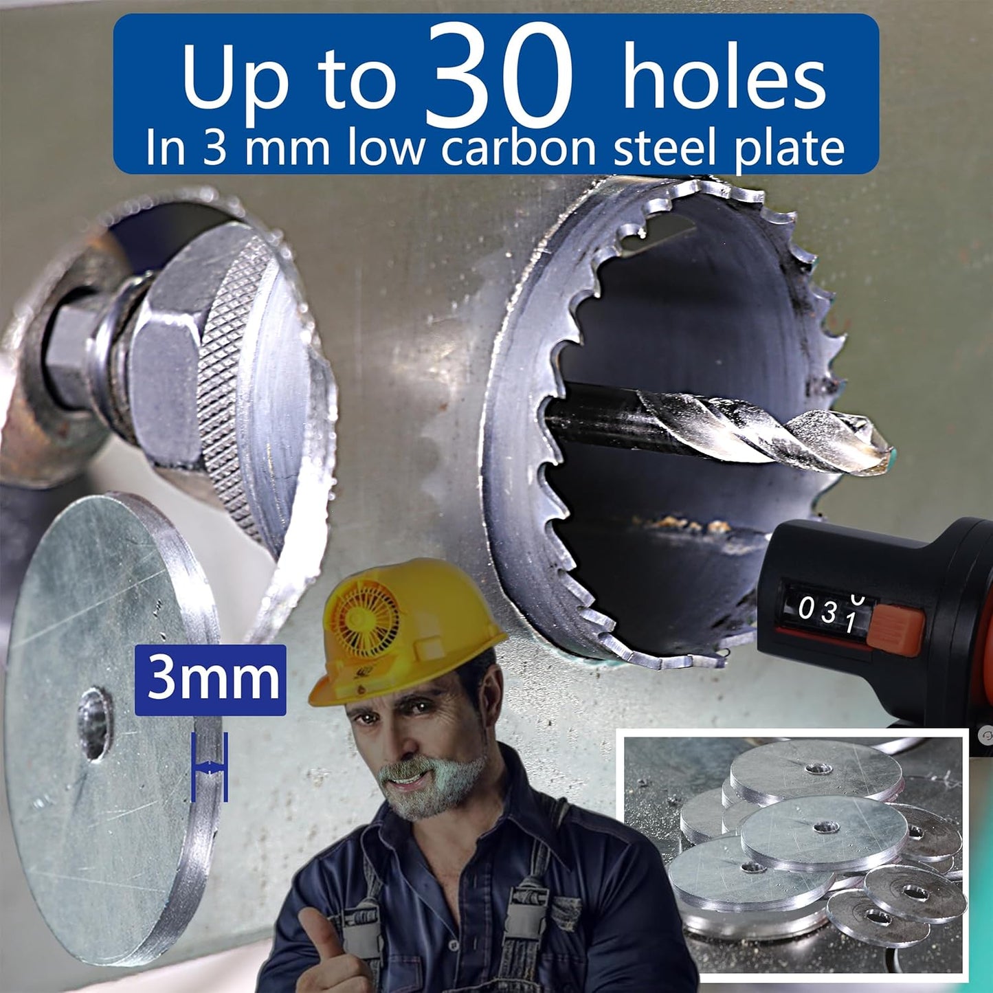 Cortador bi-metal 2-11/16" para madera y metal