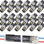 30 Conectores LED doble cable 2 pines sin cortar