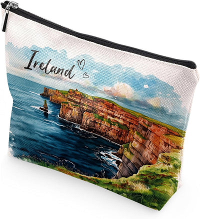 Bolsa maquillaje souvenir Irlanda para viajeras mujeres