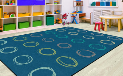 Alfombra educativa abstracta para niños 7ft6pulg x 12ft