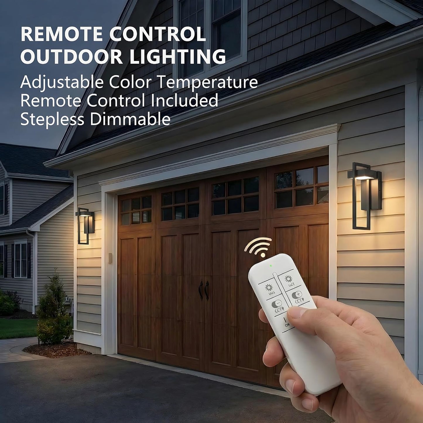 Lámpara pared exterior negra 16.5pulg luz ajustable