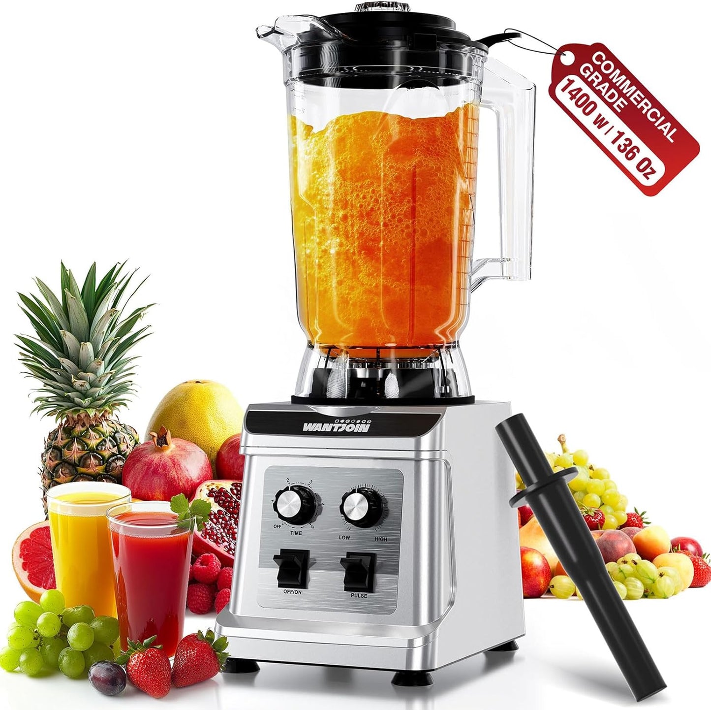 Licuadora comercial 136oz motor cobre 18800RPM multivelocidad