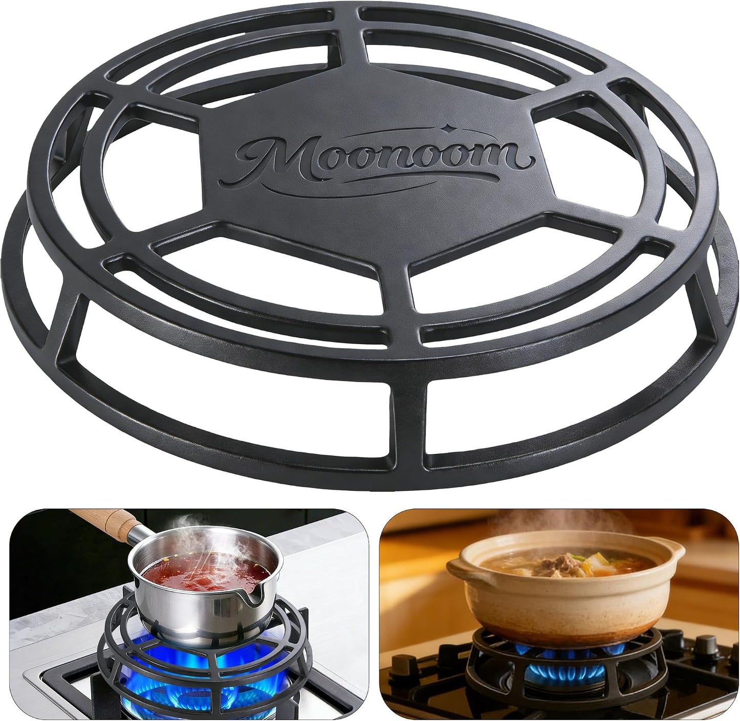 Difusor hierro fundido cocina 9.3pulg cocción lenta