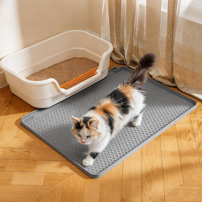 Tapete silicona arena gatos 23.5x20pulg antideslizante suave