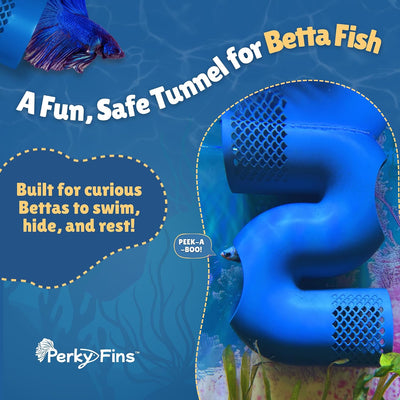 Túnel decorativo para peces Betta y camarones