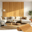 Panel pared bambú pegar 16x96pulg carbonizado