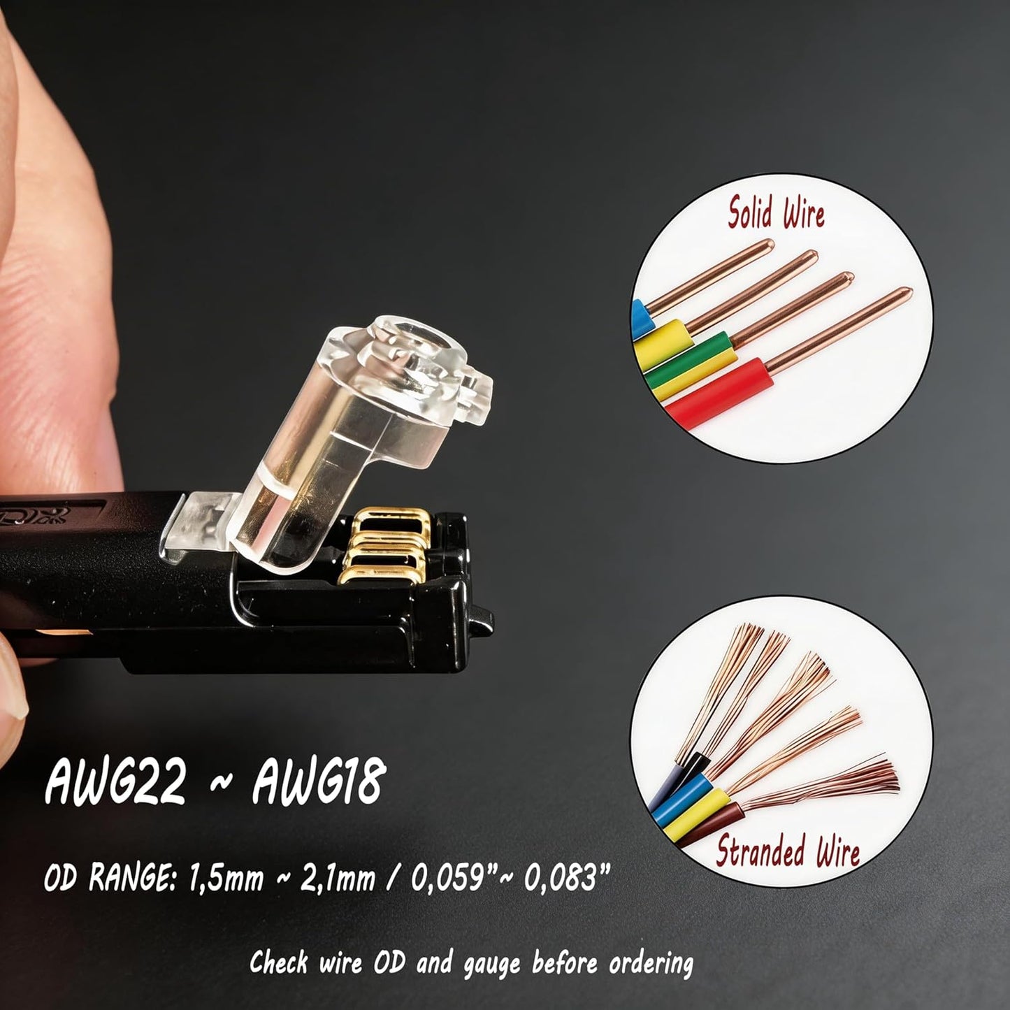 50 Conectores Cable Rápido con Hebilla Bloqueo para Luces LED