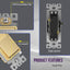 Interruptor luz paleta decorativa 3 vías 15A 120V