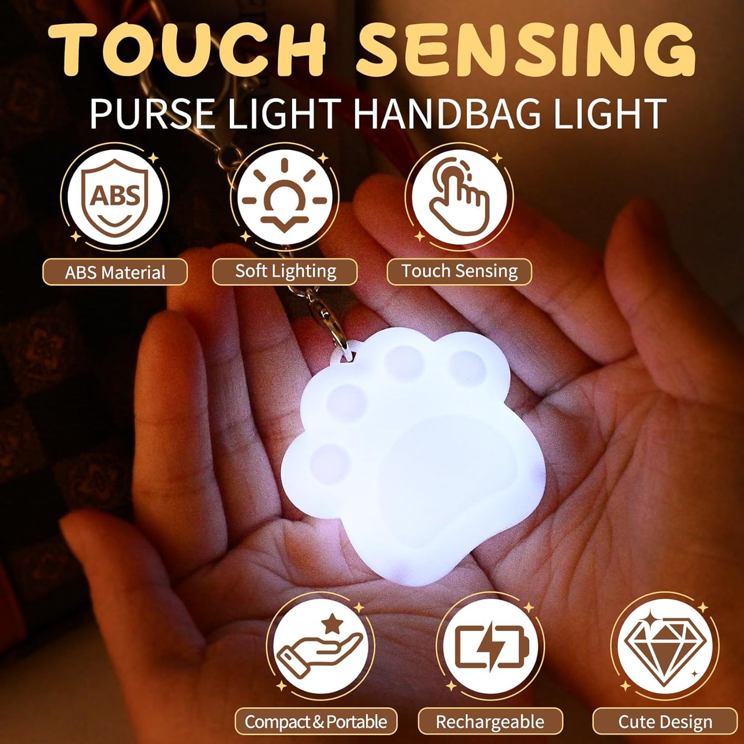 Lámpara gato sensor automático luz nocturna corazón regalo mujer