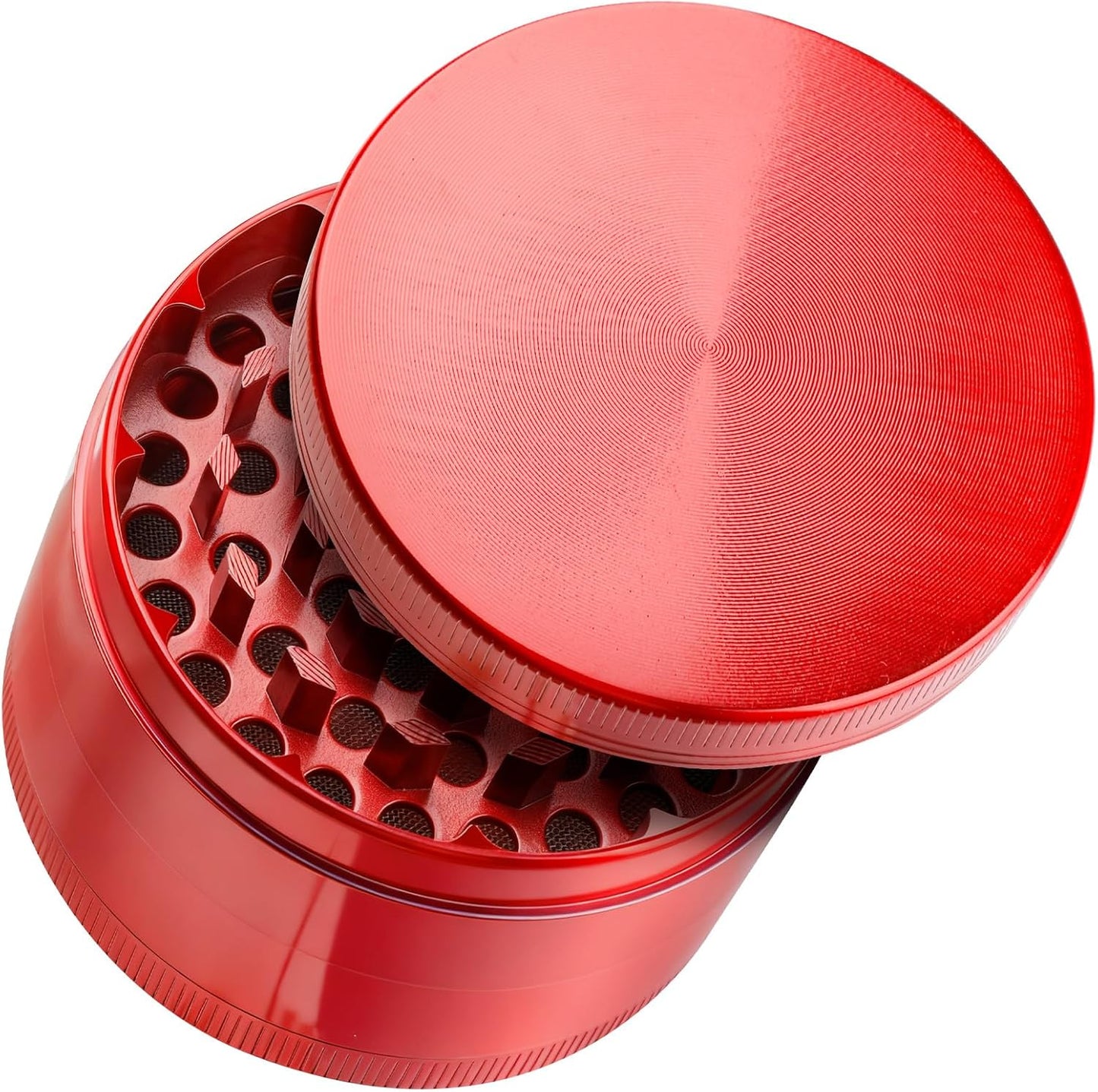 Molinillo de especias de aluminio rojo