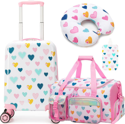 Set 3 maletas niños 16pulg ruedas giratorias aprobadas aerolíneas