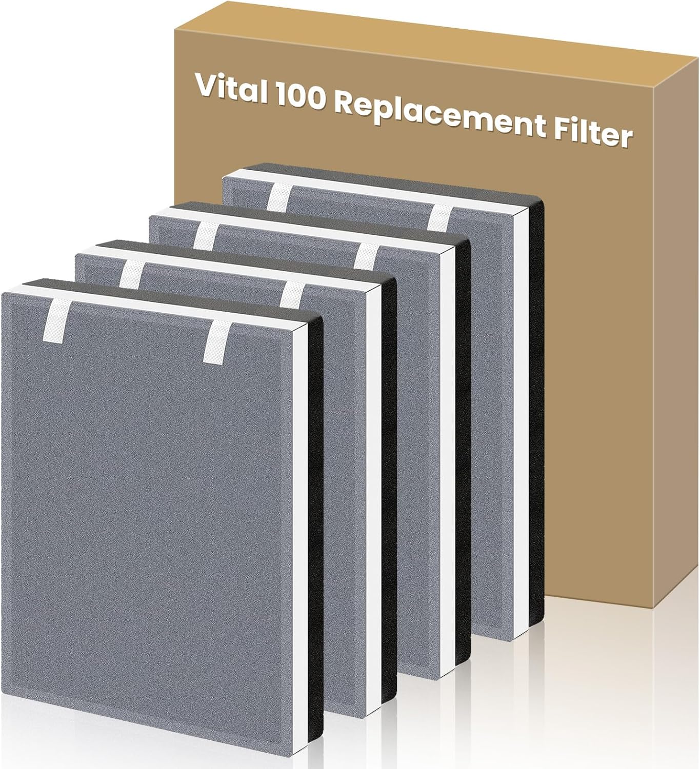 4 Filtros Vital 100-RF H13 HEPA para Purificador Levoit