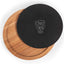 Tabla servir madera acacia con herramientas acero inox