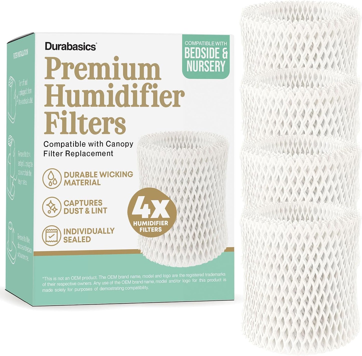 Filtro humidificador cabecera toldo 4 mechas madera
